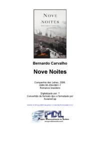 cover of the book Nove noites : romance