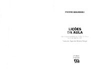 cover of the book Lições da aula