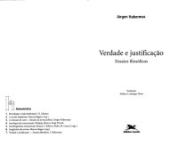 cover of the book Verdade e justificação ensaios filosóficos