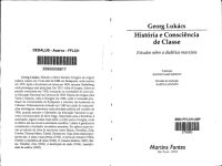 cover of the book História e consciência de classe : estudos sobre a dialética marxista