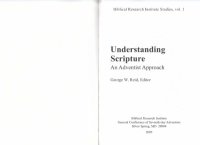 cover of the book Understanding scripture : an Adventist approach