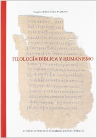 cover of the book Filología bíblica y humanismo