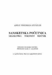 cover of the book Sanskrtska početnica