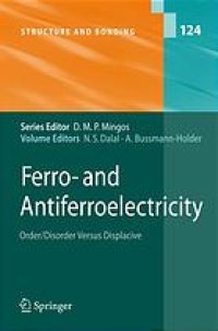 cover of the book Ferro- and Antiferroelectricity: Order/Disorder versus Displacive