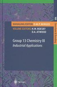 cover of the book Group 13 Chemistry III: Industrial Applications