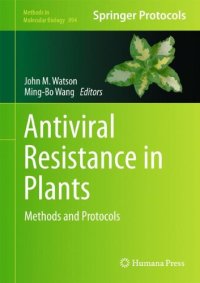 cover of the book Antiviral Resistance in Plants: Methods and Protocols