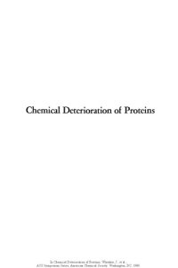 cover of the book Chemical Deterioration of Proteins