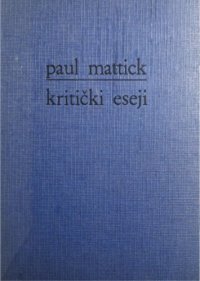 cover of the book Kritički eseji