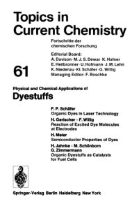 cover of the book Physical and Chemical Applications of Dyestuffs