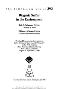 cover of the book Biogenic Sulfur in the Environment