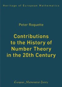 cover of the book Contributions to the History of Number Theory in the 20th Century