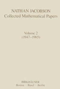 cover of the book Nathan Jacobson Collected Mathematical Papers: Volume 2 (1947–1965)