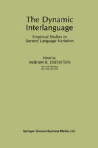 cover of the book The Dynamic Interlanguage: Empirical Studies in Second Language Variation