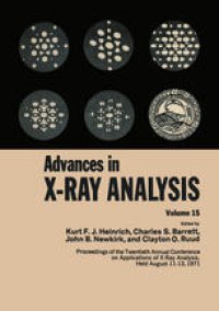 cover of the book Advances in X-Ray Analysis: Volume 15