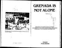 cover of the book Grenada is not Alone: Speeches by the People's Revolutionary Government at the 1st International Conf. in Solidarity with Grenada - November, 1981