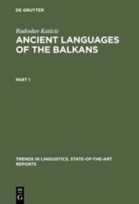 cover of the book Ancient Languages of the Balkans: Pt. 1