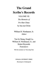 cover of the book The Grand Scribe's Records - Volume VII The Memoirs of Pre-Han China