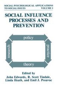 cover of the book Social Influence Processes and Prevention