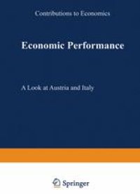 cover of the book Economic Performance: A Look at Austria and Italy