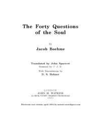 cover of the book The forty questions of the soul