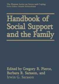 cover of the book Handbook of Social Support and the Family