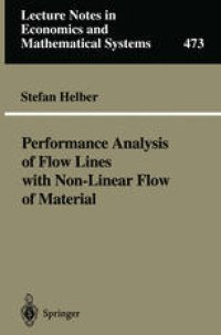 cover of the book Performance Analysis of Flow Lines with Non-Linear Flow of Material