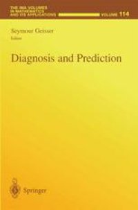 cover of the book Diagnosis and Prediction