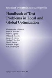 cover of the book Handbook of Test Problems in Local and Global Optimization