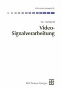 cover of the book Video-Signalverarbeitung