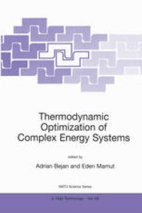 cover of the book Thermodynamic Optimization of Complex Energy Systems