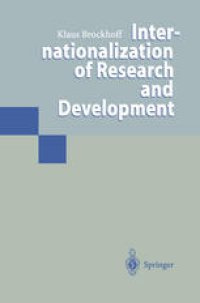 cover of the book Internationalization of Research and Development