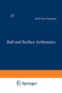 cover of the book Ball and Surface Arithmetics