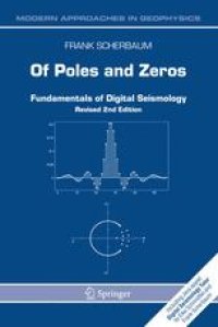 cover of the book Of Poles and Zeros: Fundamentals of Digital Seismology