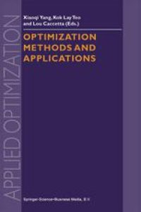 cover of the book Optimization Methods and Applications