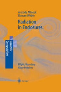 cover of the book Radiation in Enclosures: Elliptic Boundary Value Problem
