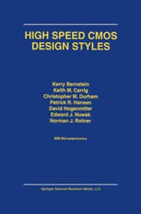 cover of the book High Speed CMOS Design Styles