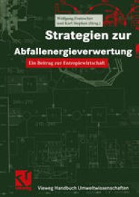 cover of the book Strategien zur Abfallenergieverwertung: Ein Beitrag zur Entropiewirtschaft