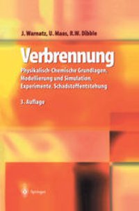 cover of the book Verbrennung: Physikalisch-Chemische Grundlagen, Modellierung und Simulation, Experimente, Schadstoffentstehung