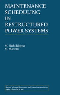 cover of the book Maintenance Scheduling in Restructured Power Systems