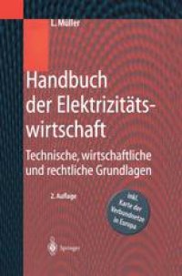 cover of the book Handbuch der Elektrizitätswirtschaft: Technische, wirtschaftliche und rechtliche Grundlagen