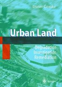 cover of the book Urban Land: Degradation·Investigation·Remediation