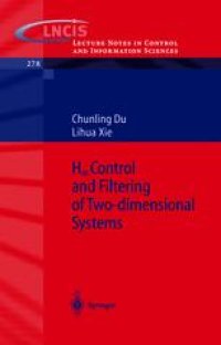 cover of the book H ∞ Control and Filtering of Two-dimensional Systems