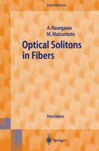 cover of the book Optical Solitons in Fibers