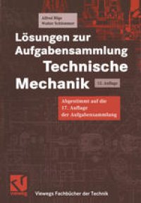 cover of the book Lösungen zur Aufgabensammlung Technische Mechanik