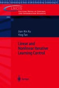 cover of the book Linear and Nonlinear Iterative Learning Control