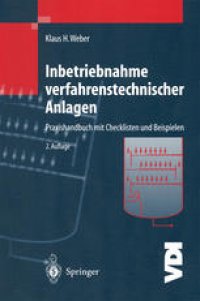 cover of the book Inbetriebnahme verfahrenstechnischer Anlagen: Praxishandbuch mit Checklisten und Beispielen