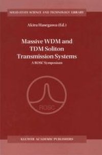 cover of the book Massive WDM and TDM Soliton Transmission Systems: A ROSC Symposium