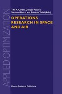 cover of the book Operations Research in Space and Air