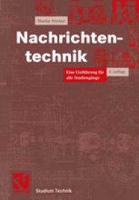 cover of the book Nachrichtentechnik: Eine Einführung für alle Studiengänge