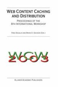 cover of the book Web Content Caching and Distribution: Proceedings of the 8th International Workshop